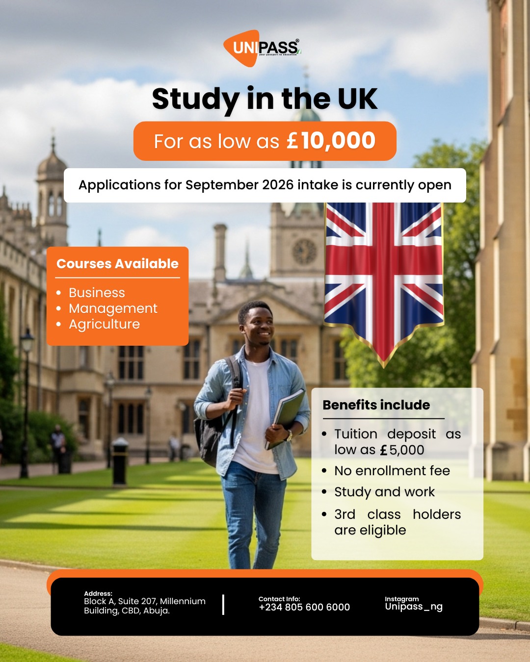Affordable Study in the UK: Sept 2026 Intake Open | Unipass - Unipass ...