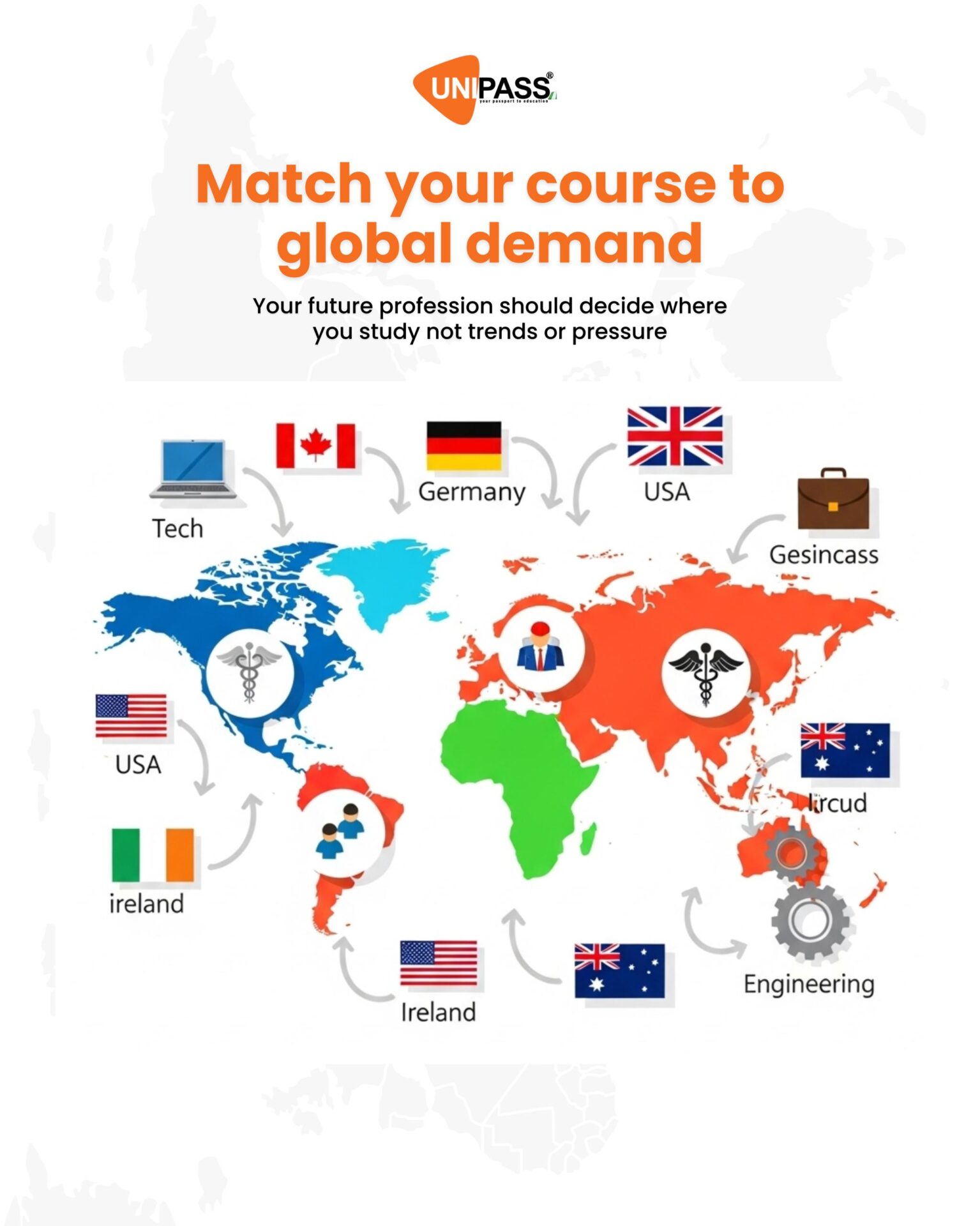 Best countries for international students to work