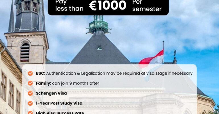 Study in Luxembourg 2026 with Unipass Nigeria